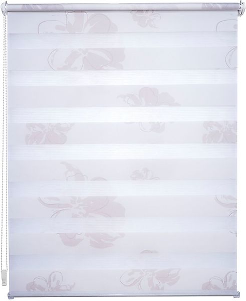 Liedeco Seitenzugrollo »floral Blumendesign«, Lichtschutz, Sichtschutz, ohn günstig online kaufen
