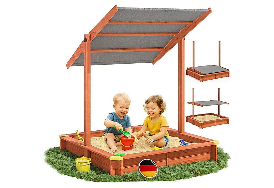 Spielwerk Sandkasten Sami, mit Dach 120x120cm Imprägniertes Holz Füllstand günstig online kaufen