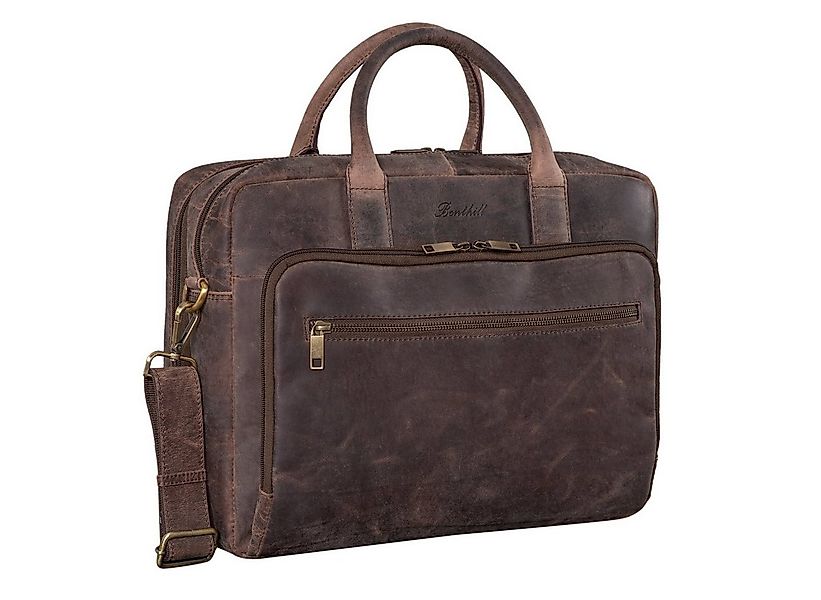 Benthill Aktentasche Echt Leder Laptoptasche Notebooktasche Umhängetasche L günstig online kaufen