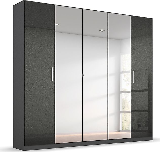 rauch Drehtürenschrank "Koluna", Hochglanzfront mit Spiegel, inkl. 2 Innens günstig online kaufen