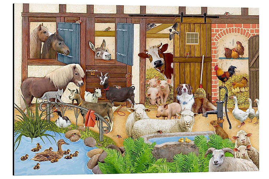Posterlounge Wandbild Tiere auf dem Bauernhof, günstig online kaufen