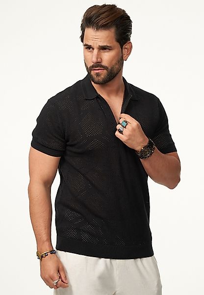 SOULSTAR Poloshirt mit Half-Zip Herren Kurzarm günstig online kaufen
