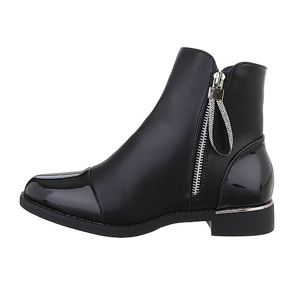 Ital-Design Damen Elegant Stiefelette Blockabsatz Flache günstig online kaufen