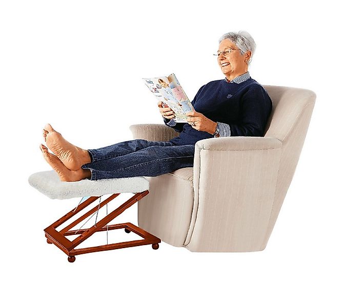 Medosan Fußhocker Relax-Hocker “Luxus”, Fußhocker, 3fach höhenverstellbar günstig online kaufen