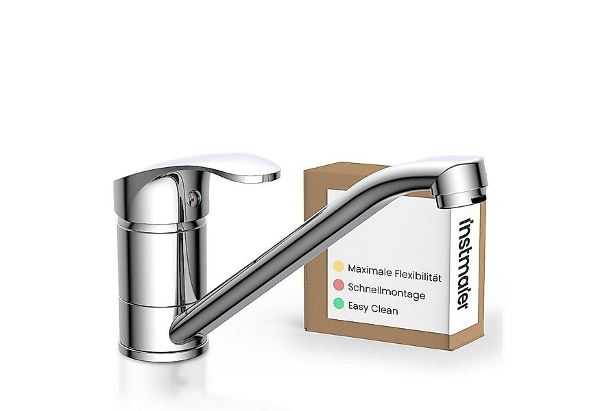 instmaier Spültischarmatur Vera Wasserhahn für Küche, Einhebelmischer Chrom günstig online kaufen