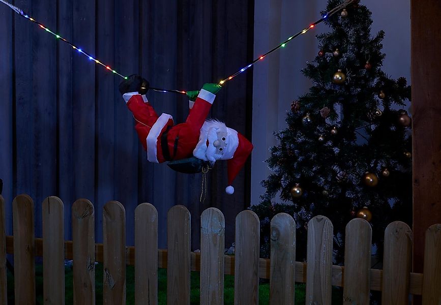 Northpoint Weihnachtsmann LED Weihnachtsfigur Santa Claus Lichterkette Auße günstig online kaufen
