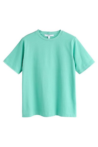 Next T-Shirt Schweres T-Shirt mit Rundhalsausschnitt (1-tlg) günstig online kaufen