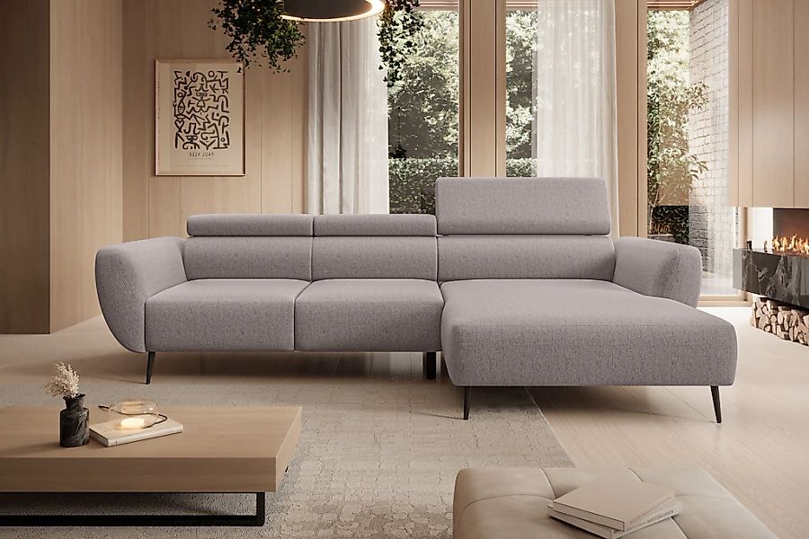 WERK2 Ecksofa "Alisson, mit elektrischer Sitztiefenverstellung, L-Form, Bre günstig online kaufen