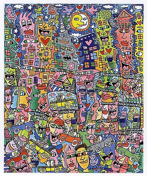 BillerAntik Kunstdruck Getting the most out of life Häuser Lachen Poster Pl günstig online kaufen