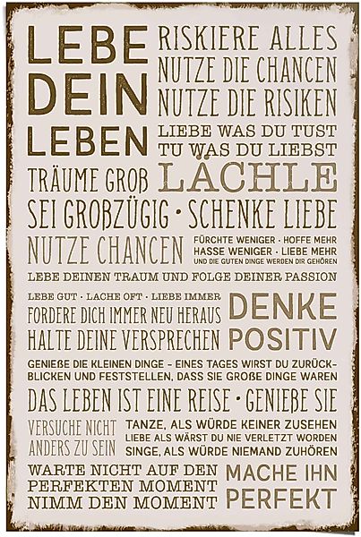 Reinders! Poster Denke positiv, (1 St) günstig online kaufen