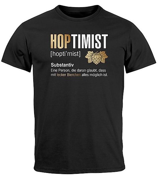 MoonWorks Print-Shirt Herren T-Shirt Hoptimist Bier günstig online kaufen