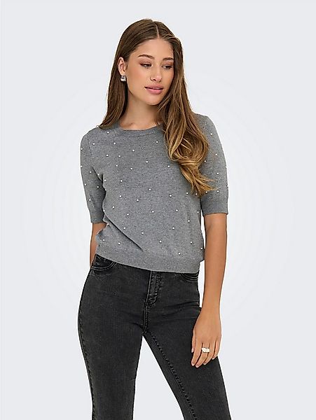 ONLY Kurzarmpullover ONLVENICE LIFE SS PEARL O-NECK KNT günstig online kaufen