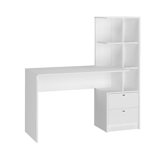 Vicco Schreibtisch Denton, Weiß, 136 x 55 cm günstig online kaufen