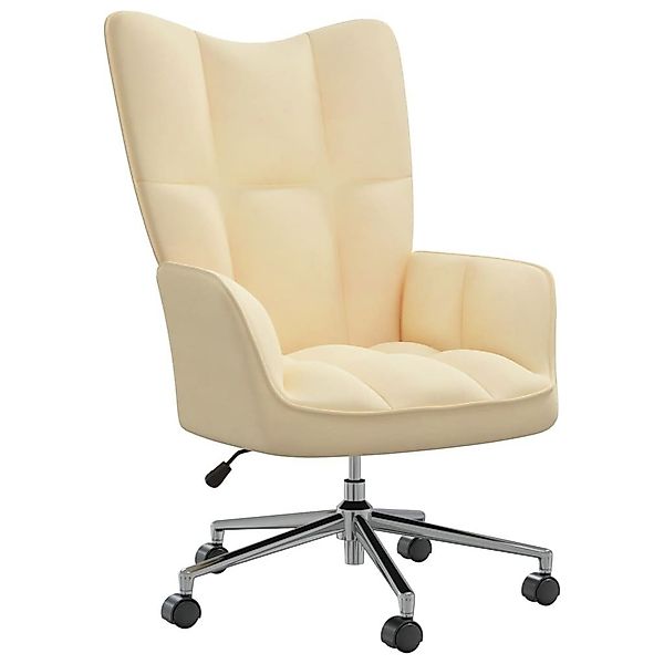 vidaXL Sessel Relaxsessel Cremeweiß Samt (1-St) günstig online kaufen
