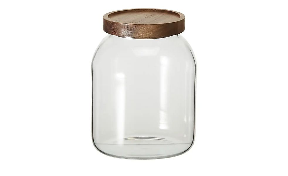 Gray & Jones Aufbewahrungsglas   ¦ transparent/klar ¦ Glas,Holz ¦ Maße (cm) günstig online kaufen