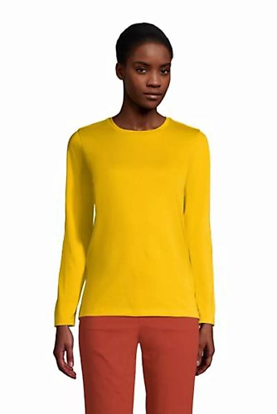 Supima-Shirt, Langarm, Damen, Größe: XS Normal, Gelb, Baumwolle, by Lands' günstig online kaufen