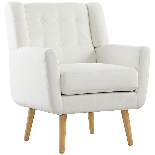 HOMCOM Relaxsessel Sessel Wohnzimmer mit Teddy-Fleece-Optik, günstig online kaufen