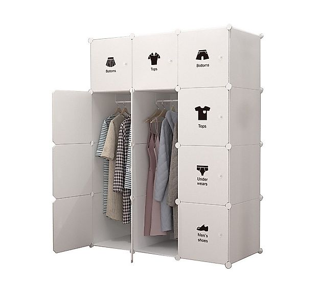 GarveeMore Kleiderschrank Mit Platz zum Aufhängen,DIY Kombischrank,modulare günstig online kaufen