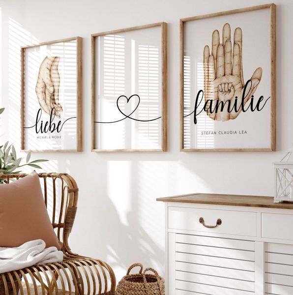 JUSTGOODMOOD Poster Poster Familie Personalisiert mit günstig online kaufen