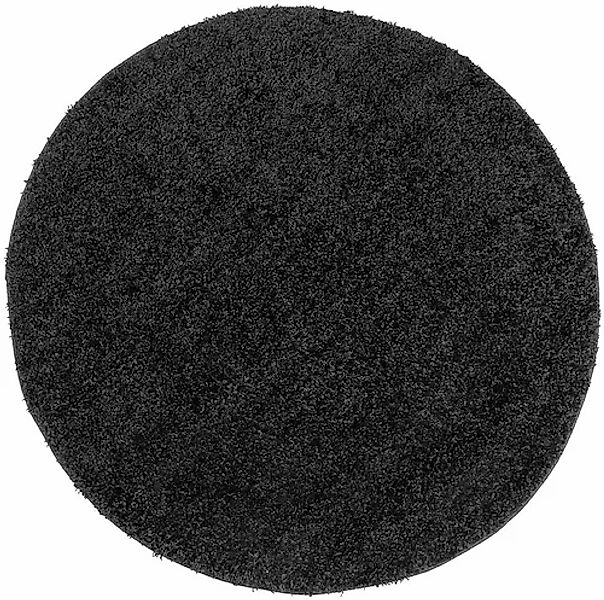 Carpet City Hochflor-Teppich »Shaggi uni 500«, rechteckig, 30 mm Höhe, Shag günstig online kaufen