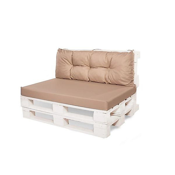 Setgarden Mix Set Palettenkissen 120x80x10cm Sitzkissen + Rückenkissen 120x günstig online kaufen