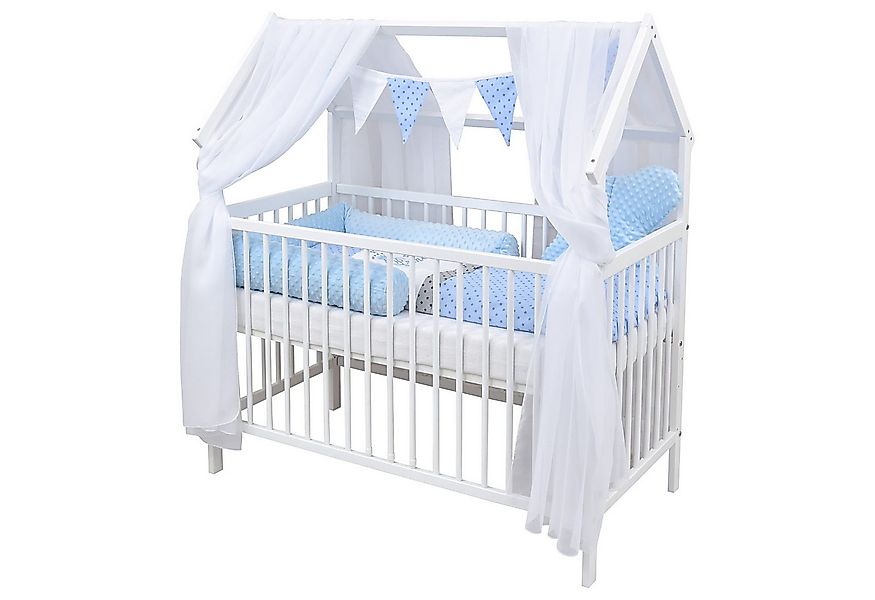 Baby-Delux Komplettbett Hausbett Babybett Schutzgitter Komplettset, 10-tlg. günstig online kaufen