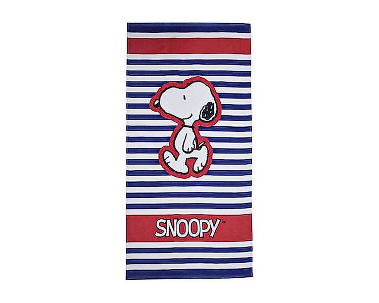 Snoopy Badetücher Snoopy Strandtuch 70x140cm – Stripes Design für Kinder, 1 günstig online kaufen