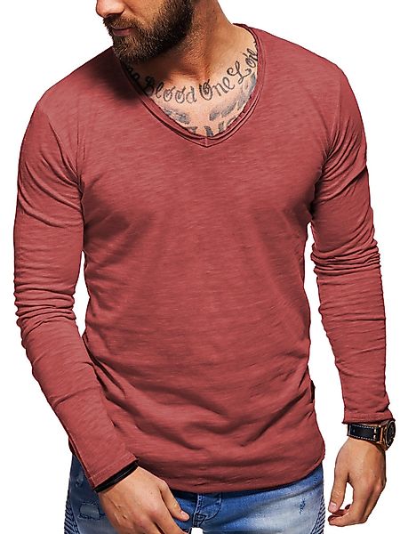 Style-Division Longsleeve SDJOLIET Basic V-Neck im günstig online kaufen