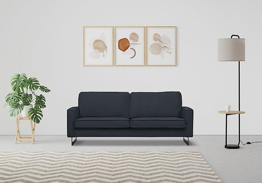 Places of Style 2-Sitzer "Pinto, 166 cm, Cord, Chenille, Lederoptik", mit K günstig online kaufen