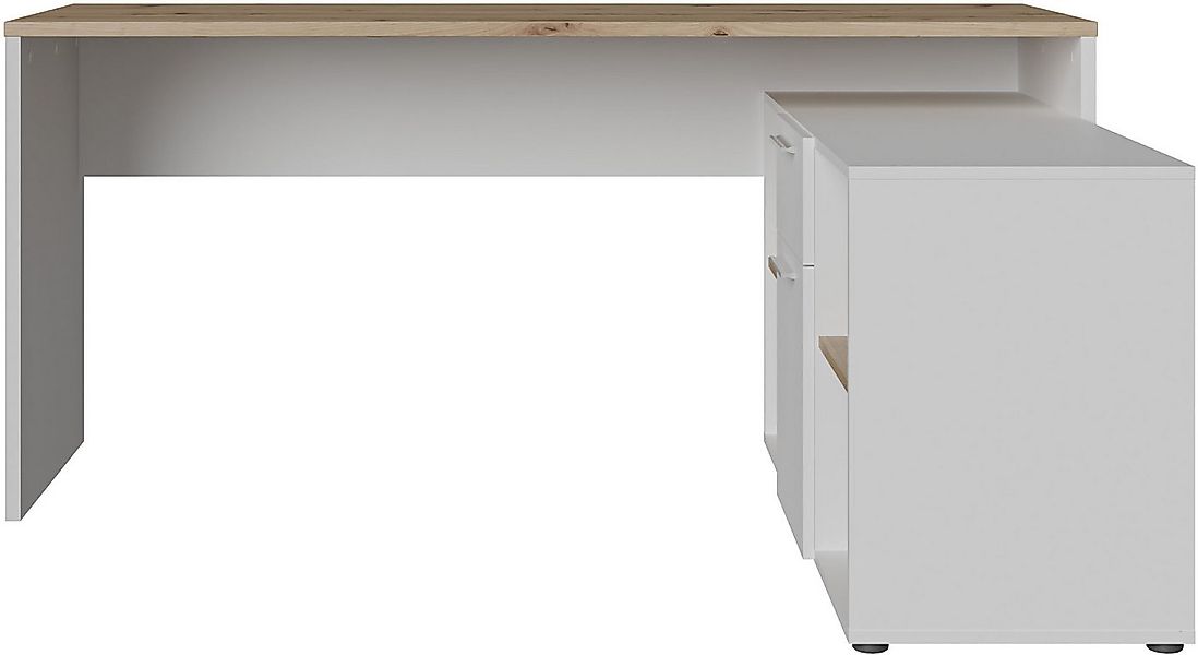 FORTE Eckschreibtisch Contra Costa, B/H/T 160/73,5/128 cm, Über-Eck-Lösung günstig online kaufen