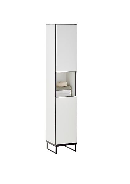 moebel-dich-auf Hochschrank VEGAS (Badezimmerschrank Badregal) Weiß günstig online kaufen