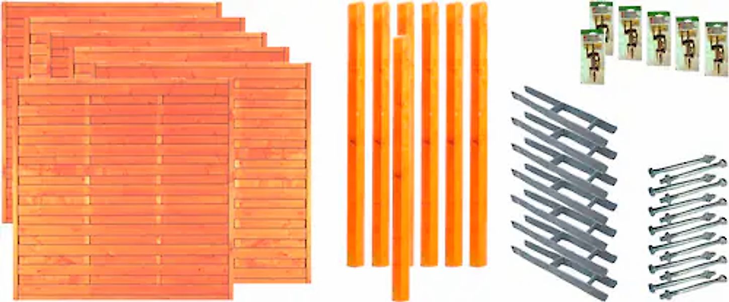 Tetzner & Jentzsch Dichtzaun »San Diego 4« 6 Elemente, LxH: 1143x180 cm günstig online kaufen