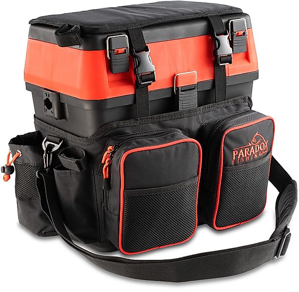 Paradox Fishing Angelrucksack Multifunktions-Sitzkiepe mit 4 Boxen im Decke günstig online kaufen