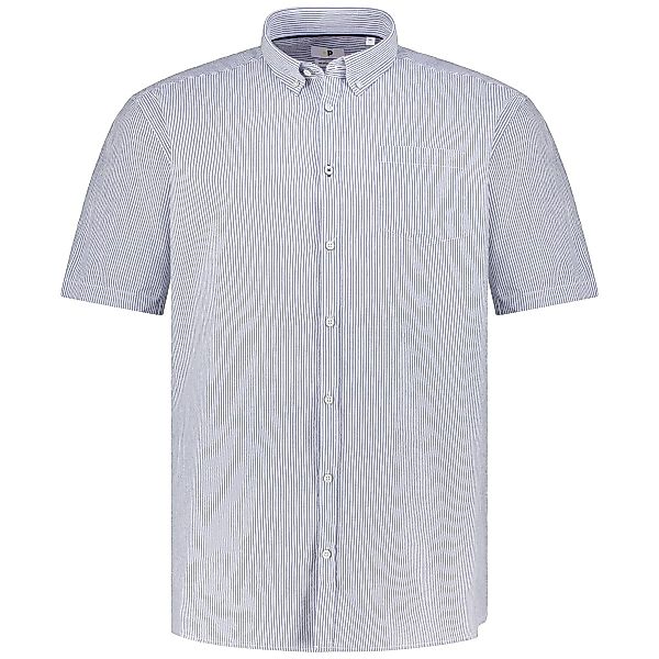 Pfundskerl Freizeithemd in Seersucker-Qualität Farbe dunkelblau Größe: 3XL günstig online kaufen