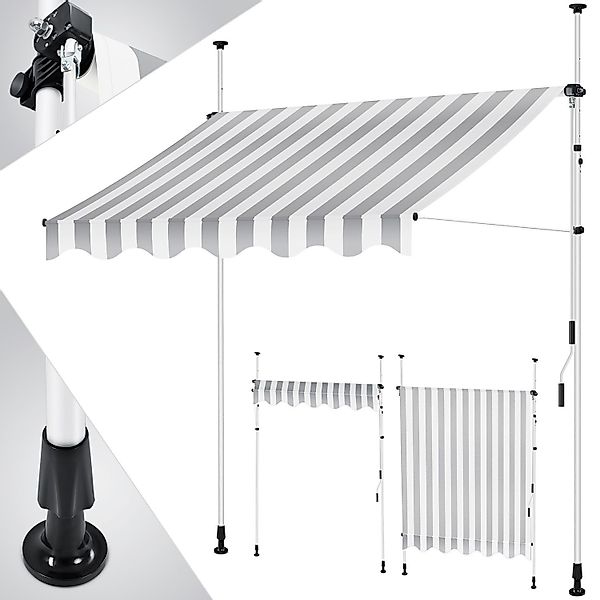 KESSER Klemmmarkise Klemmmarkise mit Handkurbel Balkon günstig online kaufen