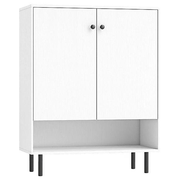 Costway Anrichteschrank Buffetschrank Modern Weiß 75 x 35 x 95 cm günstig online kaufen