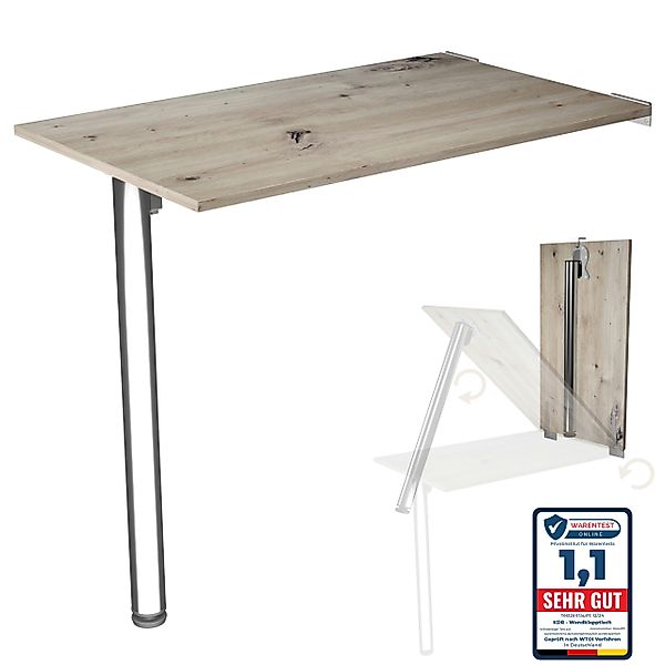KDR Produktgestaltung Klapptisch 80x50 Wandklapptisch Esstisch günstig online kaufen