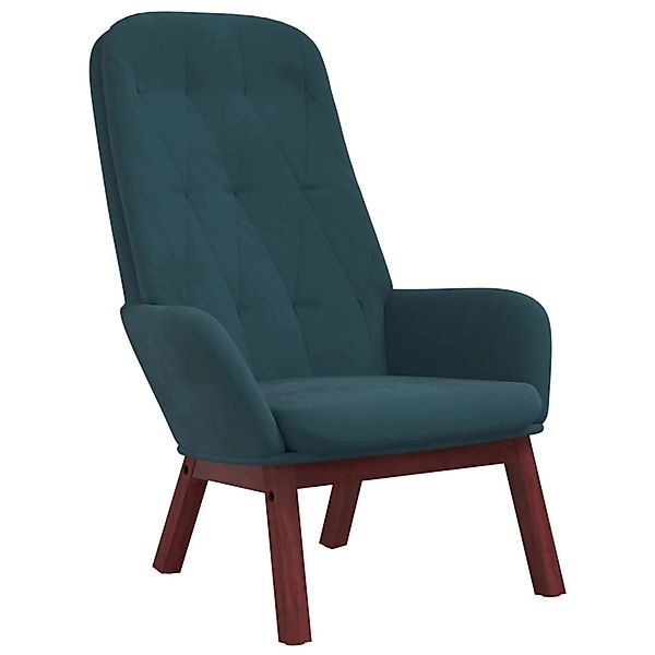 vidaXL Relaxsessel Blau Samt 341228 günstig online kaufen