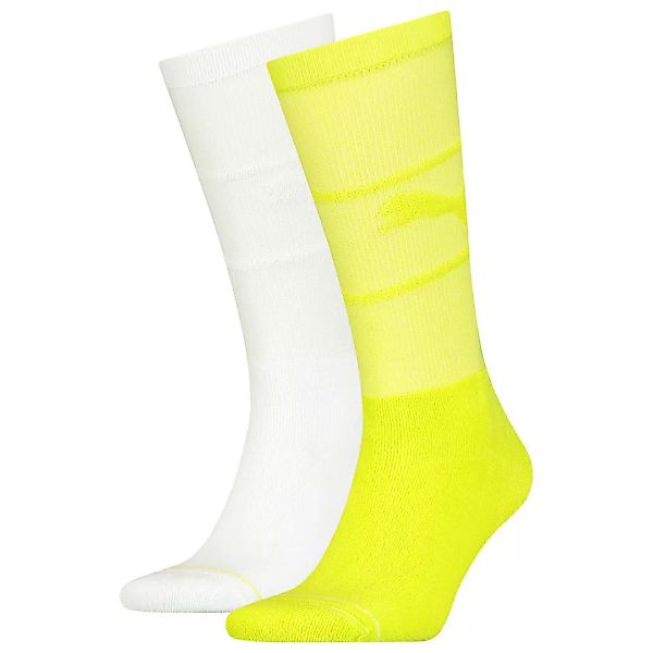 Puma Chill Reversed Crew Socken 2 Paare EU 35-38 Bright Green / White günstig online kaufen