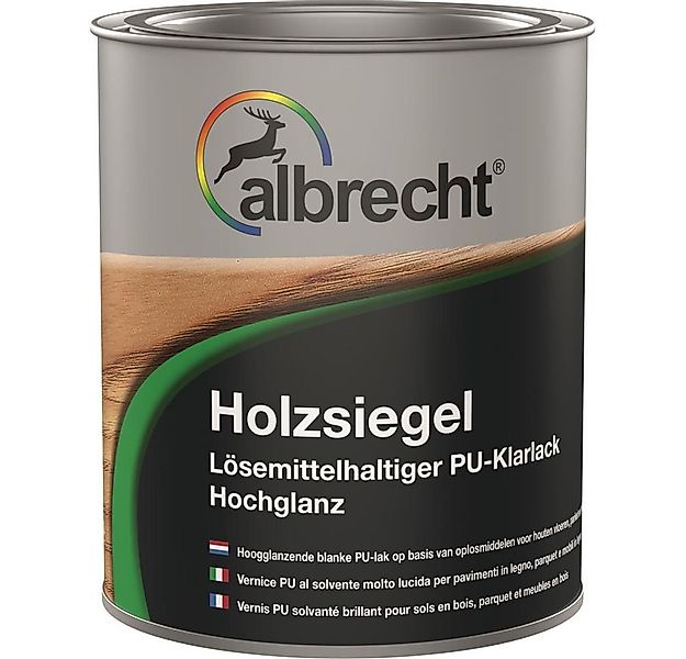 Lack Albrecht Holzlack Holzsiegel hochglanz Holzschutz Farblos 750ml Holzsc günstig online kaufen