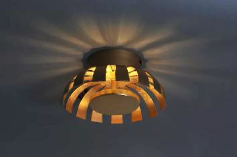 LED Deckenlampe Gold 3000K rund FLARE günstig online kaufen