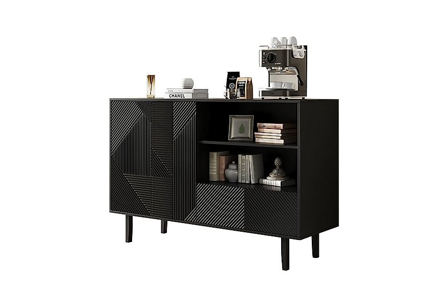 HAUSS SPOLE Sideboard mit 2 öffnenden Türen und 1 Schublade, offener Staura günstig online kaufen