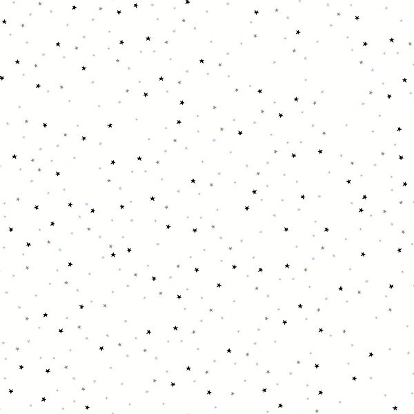 PROFHOME 381231-GU Grafik Tapete Kindertapete Matt Blau Weiß Schwarz 0,53 m günstig online kaufen