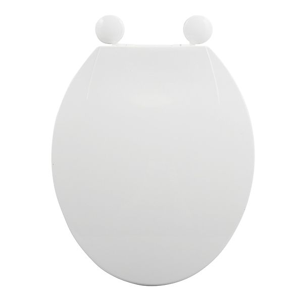 MSV WC-Sitz Polypropylen 44 cm x 36,5 cm x 3,5 cm Weiß günstig online kaufen
