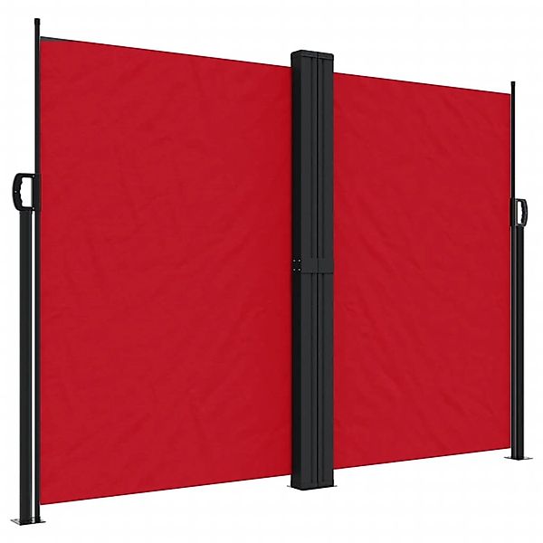 furnicato Seitenmarkise Ausziehbar Rot 180x1200 cm günstig online kaufen