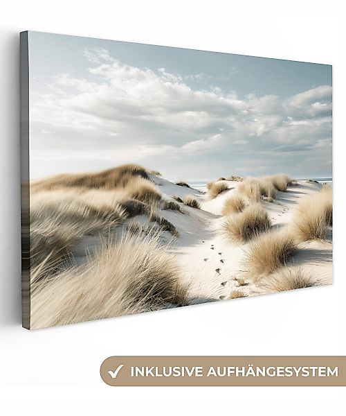 OneMillionCanvasses® Leinwandbild Dünen - Gras - günstig online kaufen
