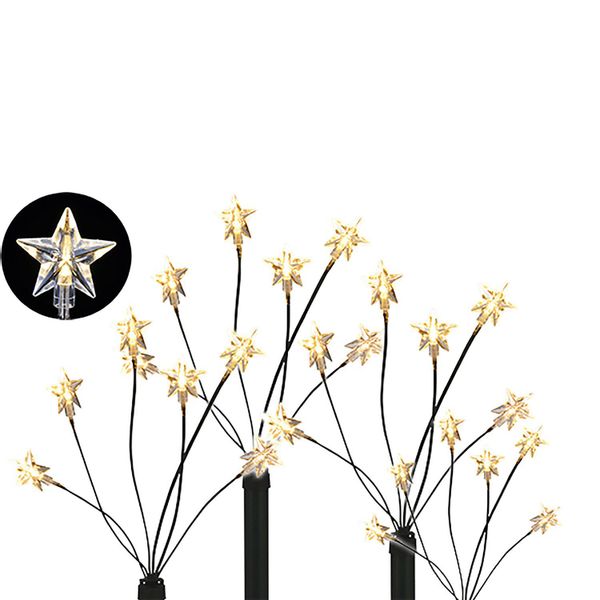 Mojawo Lichtervorhang 4er Set LED-Gartenleuchtstäbe mit günstig online kaufen