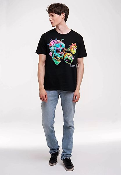 LOGOSHIRT T-Shirt "Rick & Morty - Eyeball Skull" günstig online kaufen