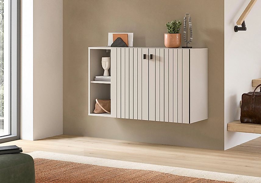 Home affaire Schuhschrank TATIO, Breite 106 cm, hängend, Rillenopik, offene günstig online kaufen