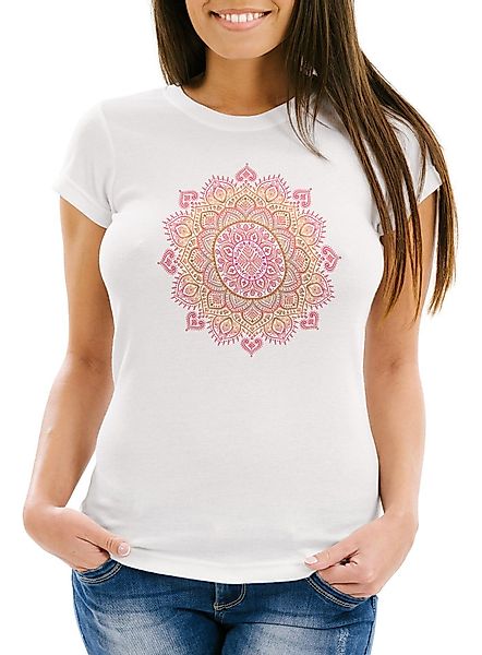 Neverless Print-Shirt Damen T-Shirt Mandala Ethno günstig online kaufen